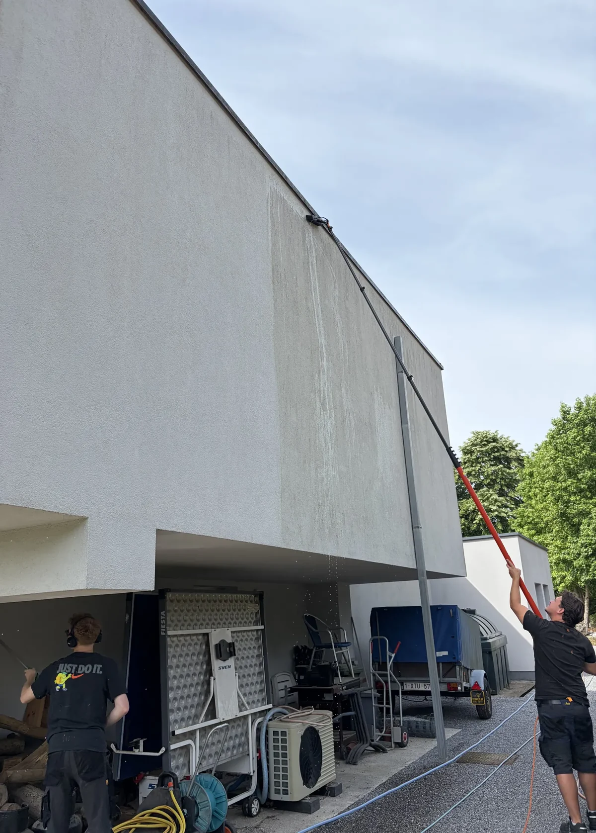 Oprit en gevelreiniging